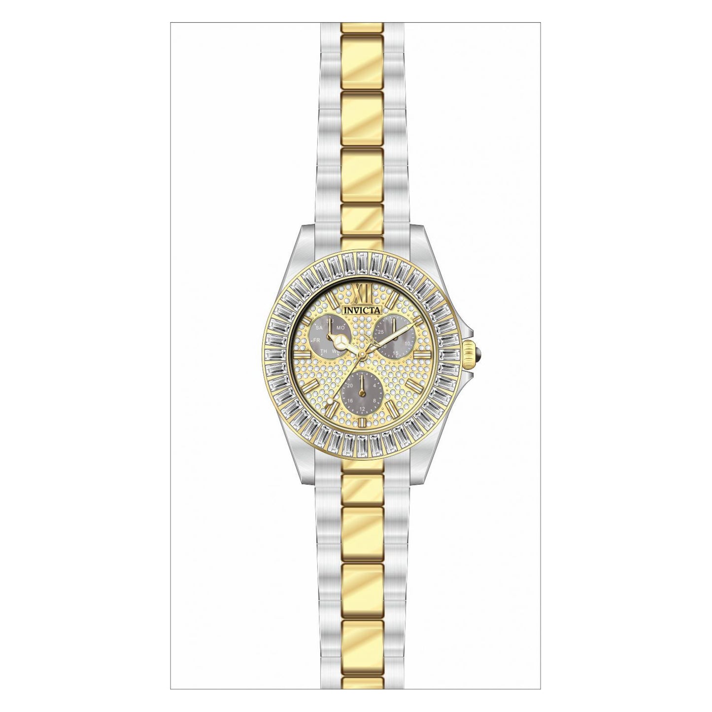 RELOJ  PARA MUJER INVICTA ANGEL 28447 - ACERO, ORO