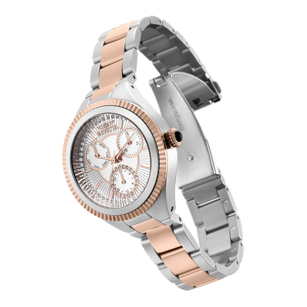 RELOJ  PARA MUJER INVICTA ANGEL 28820 - ACERO, ORO ROSA