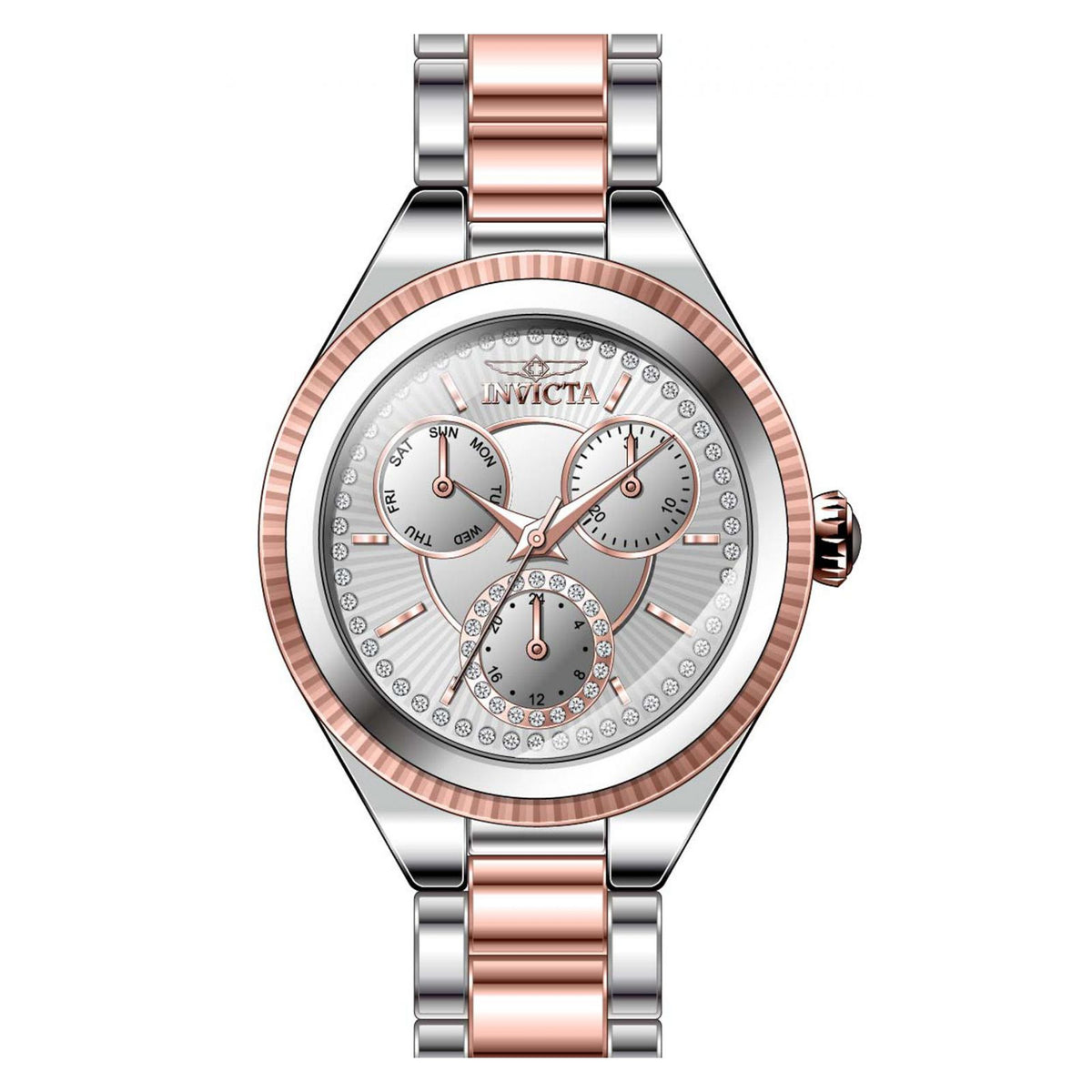 RELOJ  PARA MUJER INVICTA ANGEL 28820 - ACERO, ORO ROSA