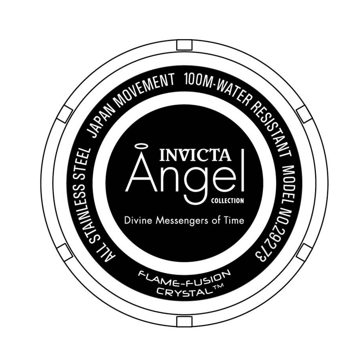 RELOJ  PARA MUJER INVICTA ANGEL 29273 - ORO, ACERO