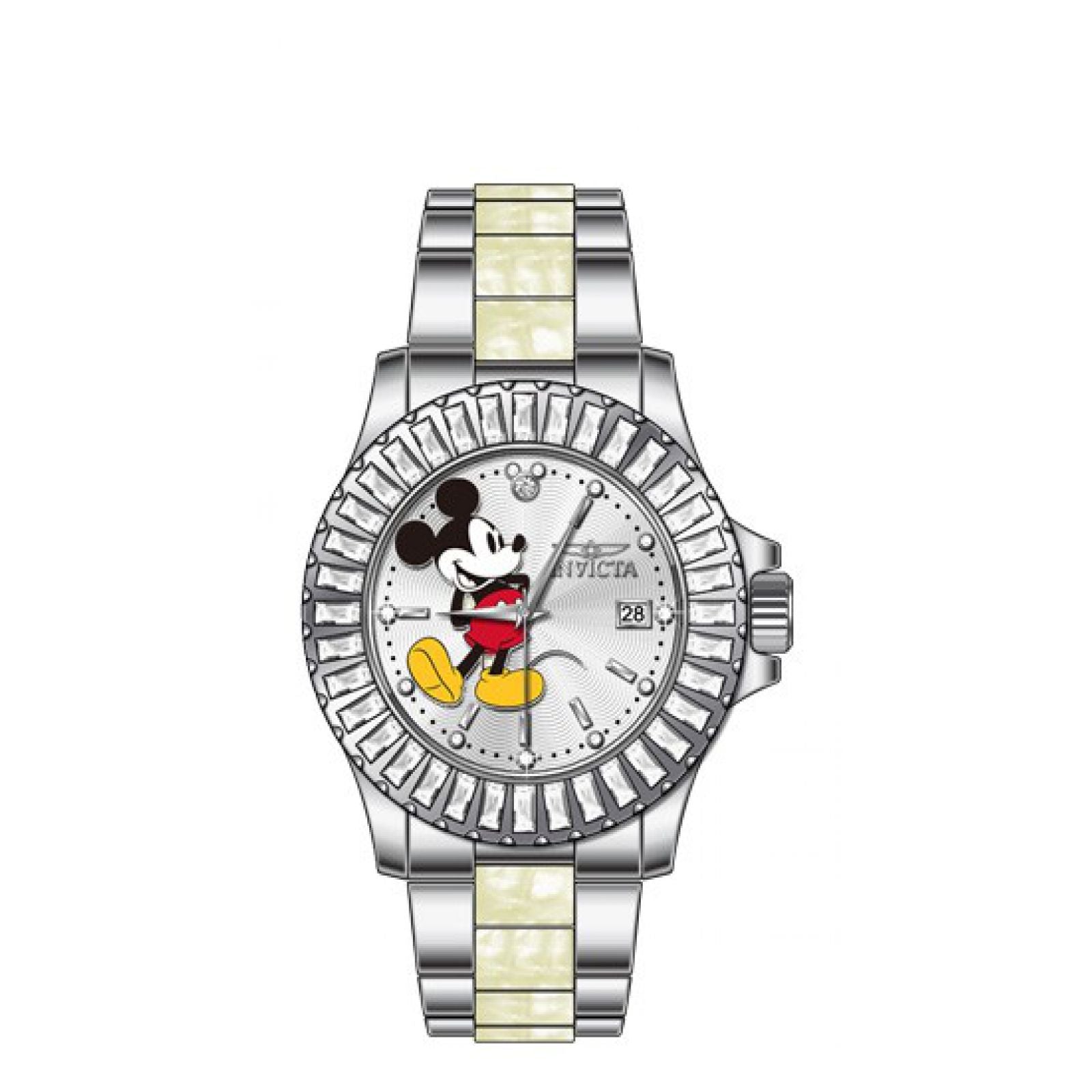 RELOJ MICKEY MOUSE PARA MUJER INVICTA DISNEY LIMITED EDITION 33231 - ACERO, BLANCO