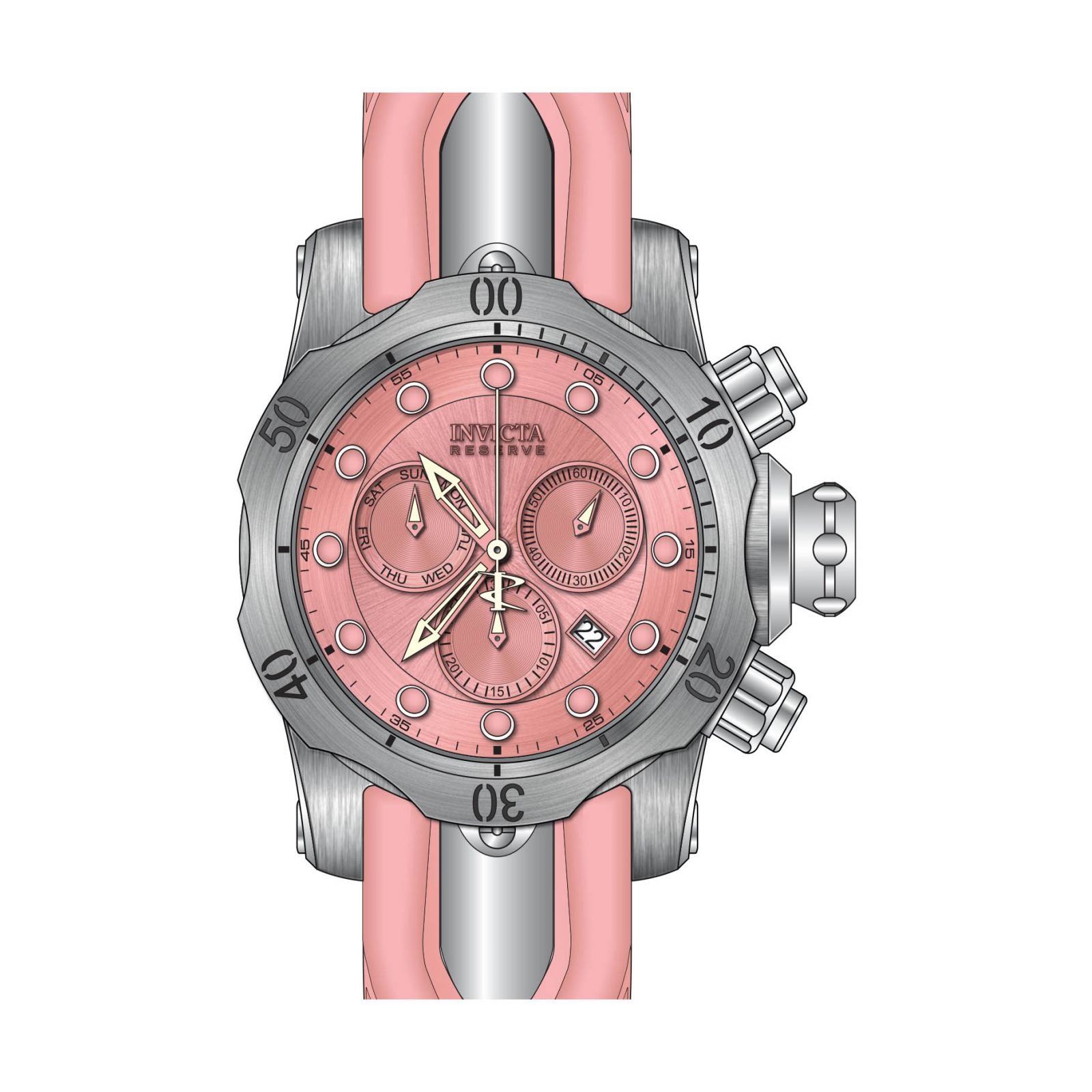 RELOJ  PARA HOMBRE INVICTA RESERVE 33239 - ROSA, ACERO