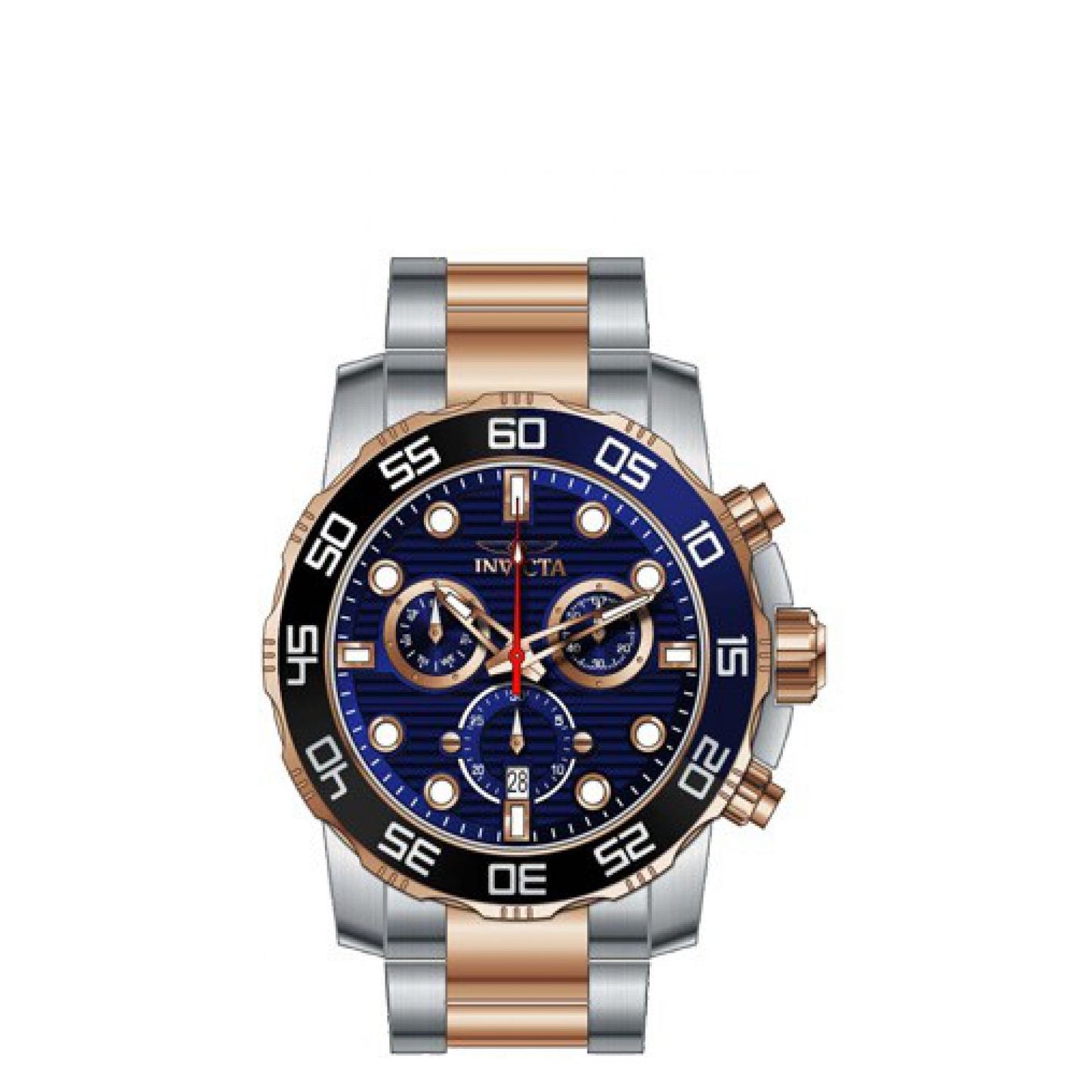 RELOJ  PARA HOMBRE INVICTA PRO DIVER 33301 - ORO ROSA