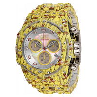RELOJ  PARA HOMBRE INVICTA SPONGE BOB 33398 - ACERO, BLANCO, CHAPADO EN AGUAMARINA