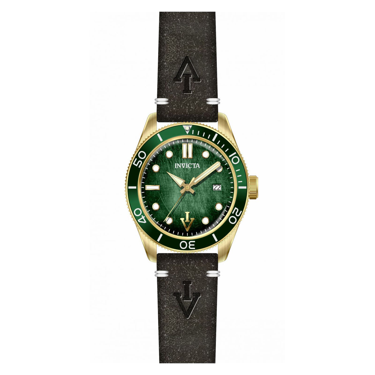 RELOJ CLÁSICO PARA HOMBRE INVICTA VINTAGE 33516 - MARRON OSCURO