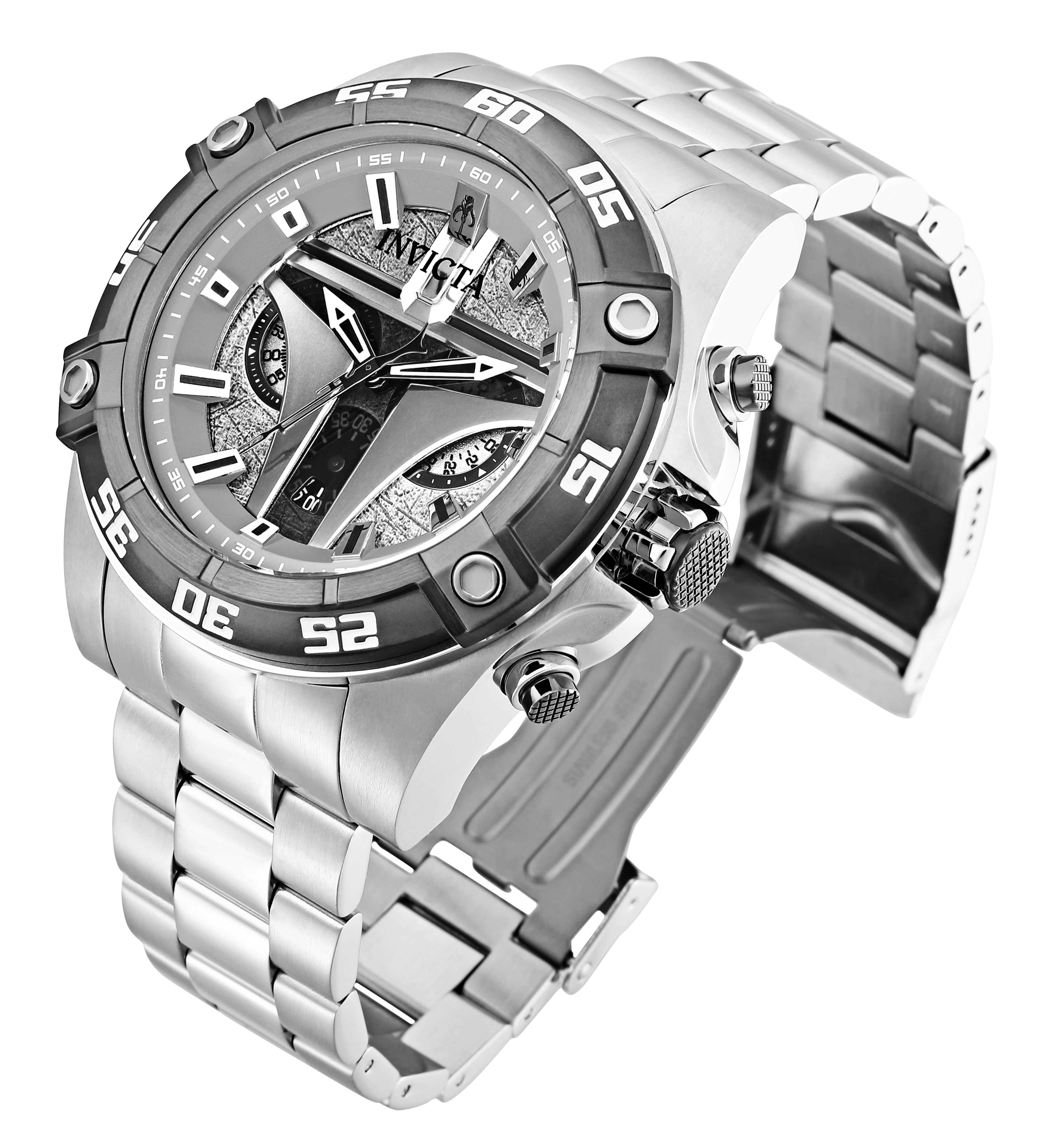 RELOJ MANDALORIAN PARA HOMBRE INVICTA STAR WARS 34987 - ACERO