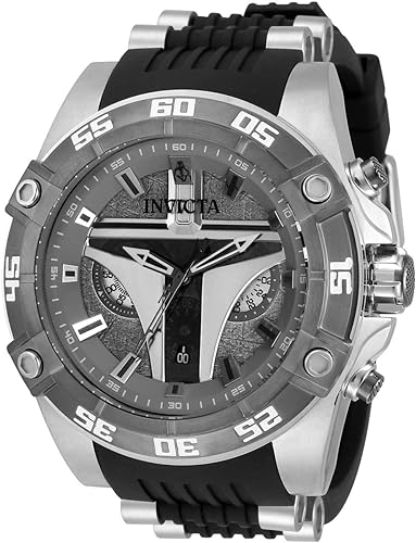RELOJ MANDALORIAN PARA HOMBRE INVICTA STAR WARS 34990 - NEGRO