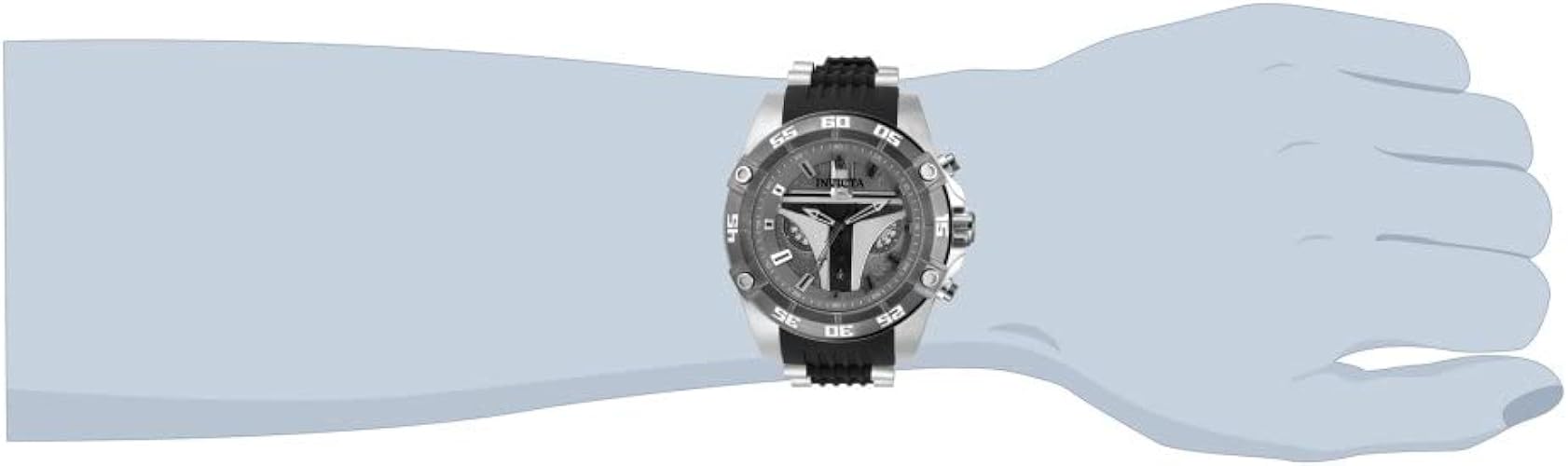 RELOJ MANDALORIAN PARA HOMBRE INVICTA STAR WARS 34990 - NEGRO