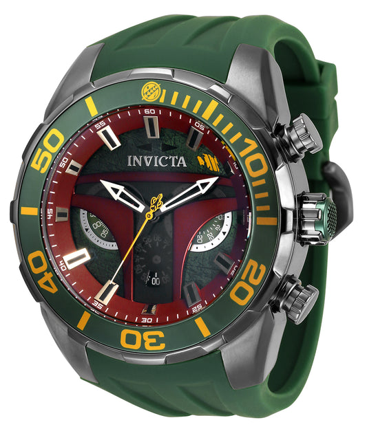 RELOJ BOBA FETT PARA HOMBRE INVICTA STAR WARS 35051 - VERDE
