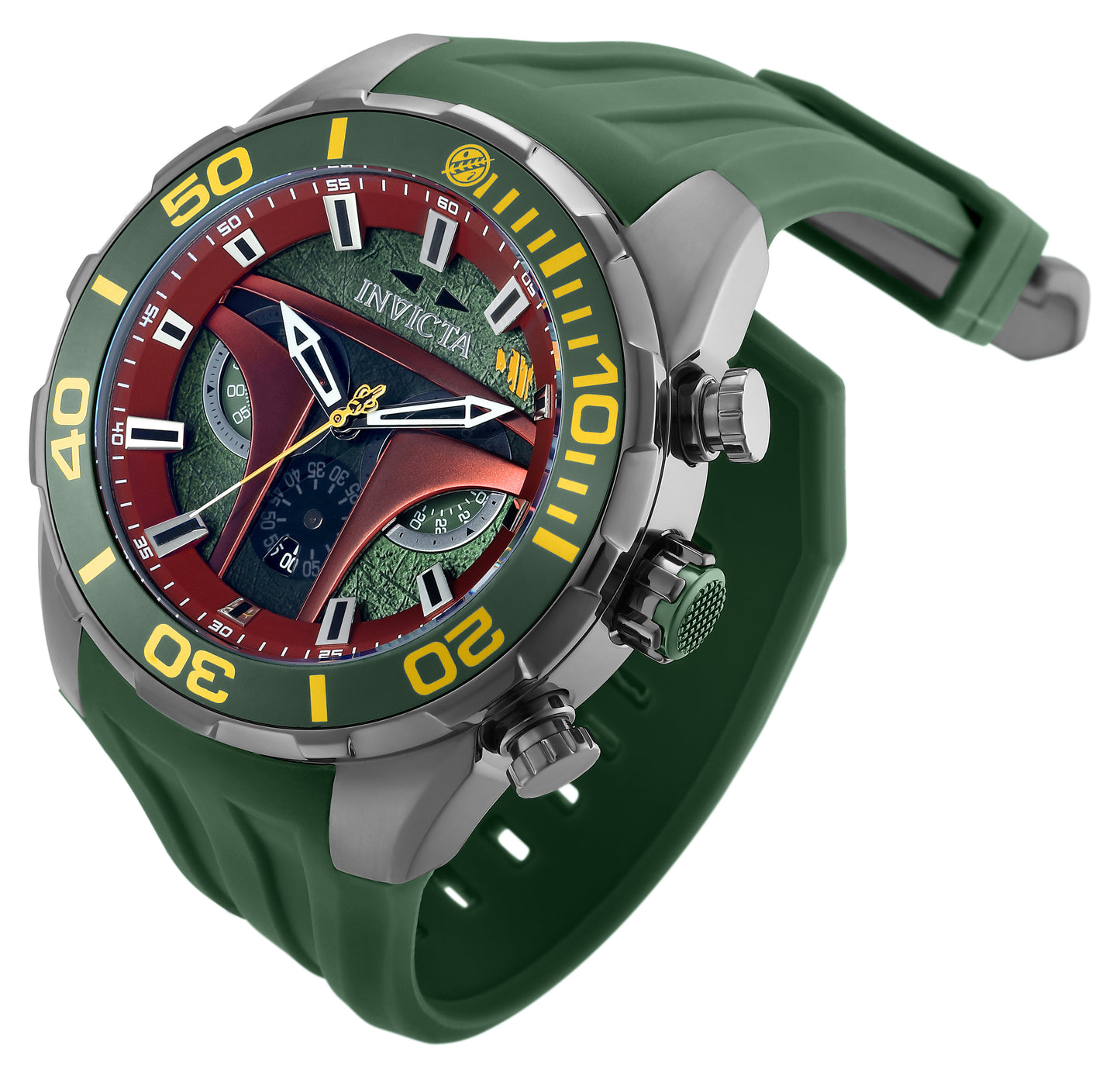 RELOJ BOBA FETT PARA HOMBRE INVICTA STAR WARS 35051 - VERDE