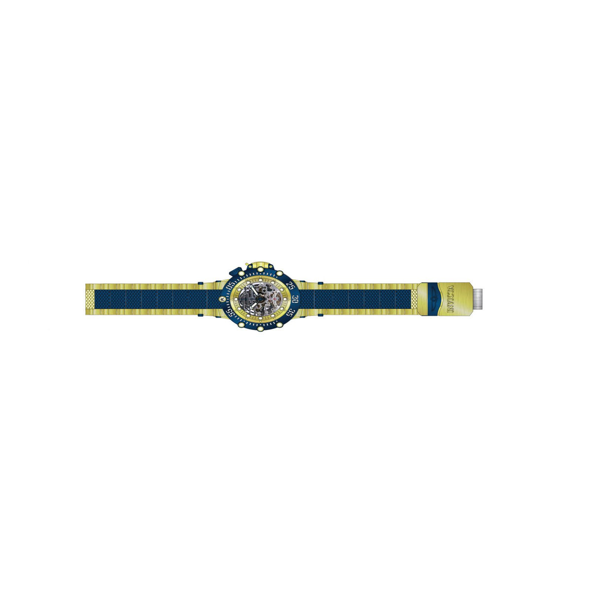 RELOJ  PARA HOMBRE INVICTA SUBAQUA 36652 - DORADO, AZUL OSCURO
