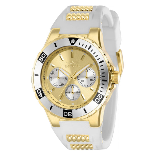 RELOJ DEPORTIVO PARA MUJER INVICTA AVIATOR 37317 - ORO BLANCO