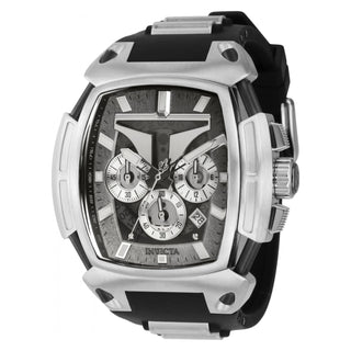 RELOJ MANDALORIAN PARA HOMBRE INVICTA STAR WARS 37371 - BLACK, STEEL