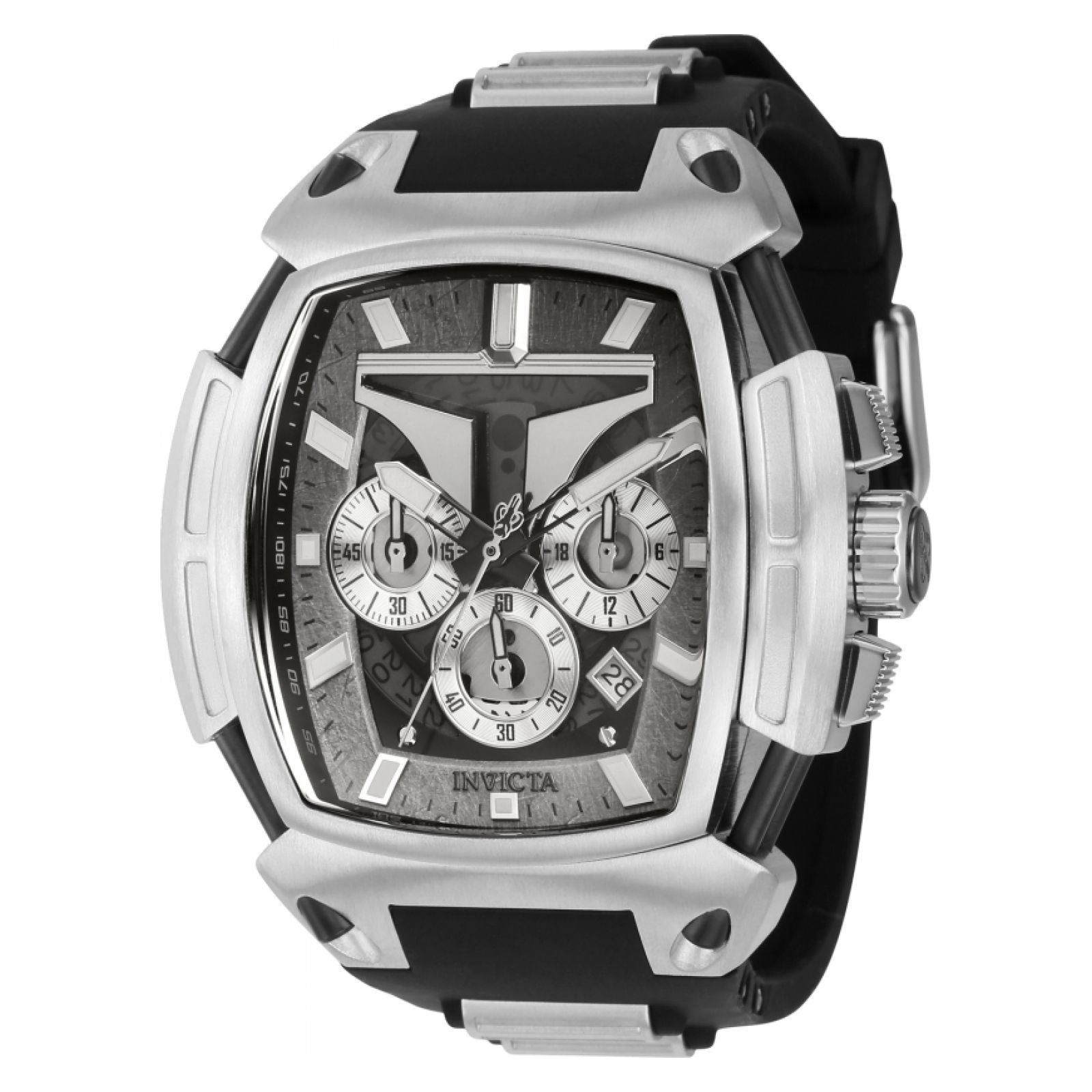 RELOJ MANDALORIAN PARA HOMBRE INVICTA STAR WARS 37371 - BLACK, STEEL