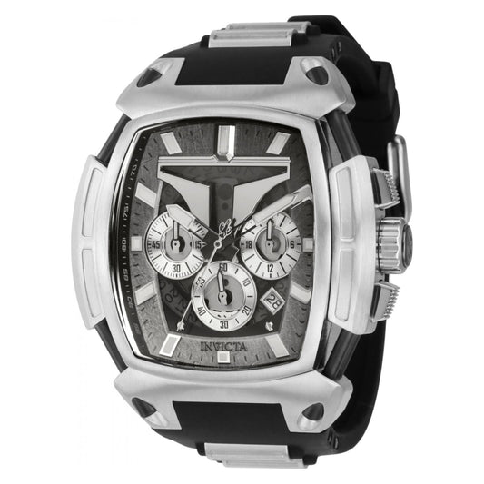 RELOJ MANDALORIAN PARA HOMBRE INVICTA STAR WARS 37371 - BLACK, STEEL