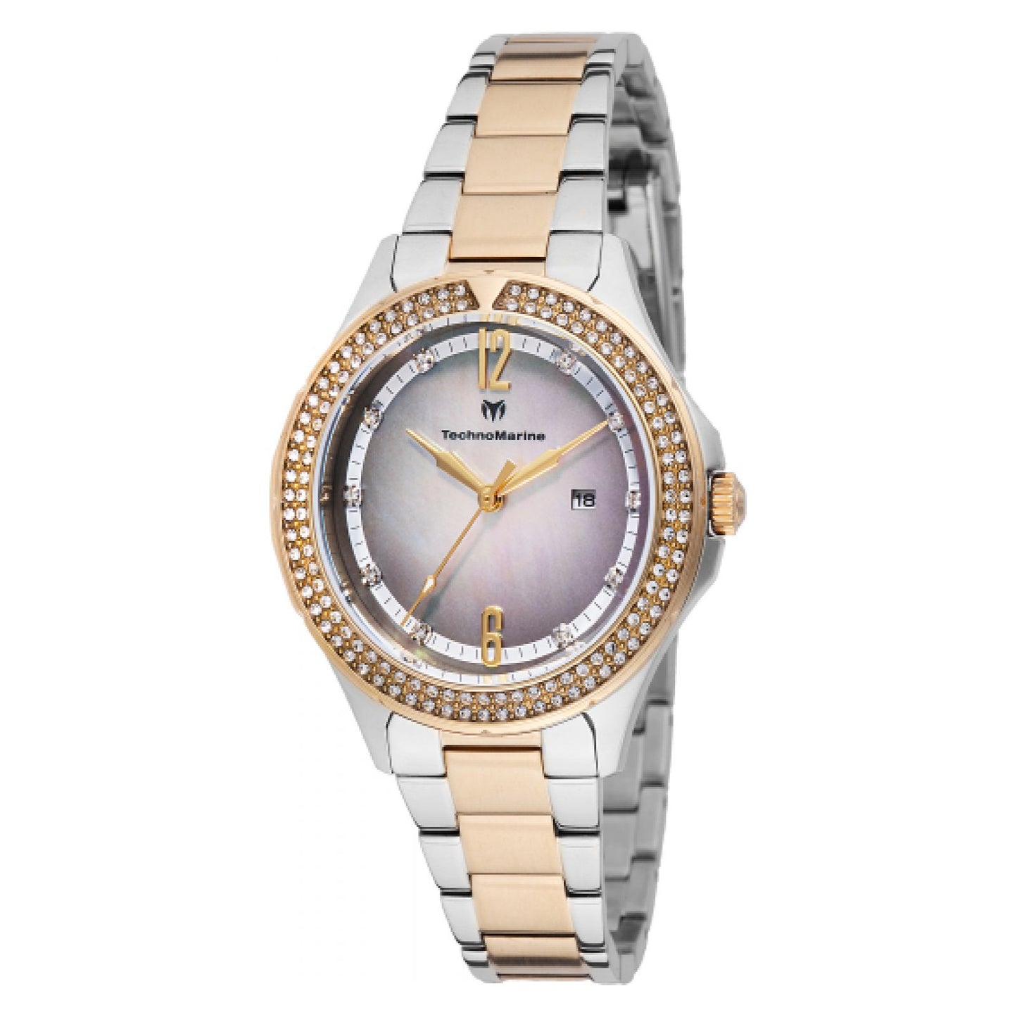RELOJ  PARA MUJER TECHNOMARINE LUNA TM-826011 - ORO, ACERO