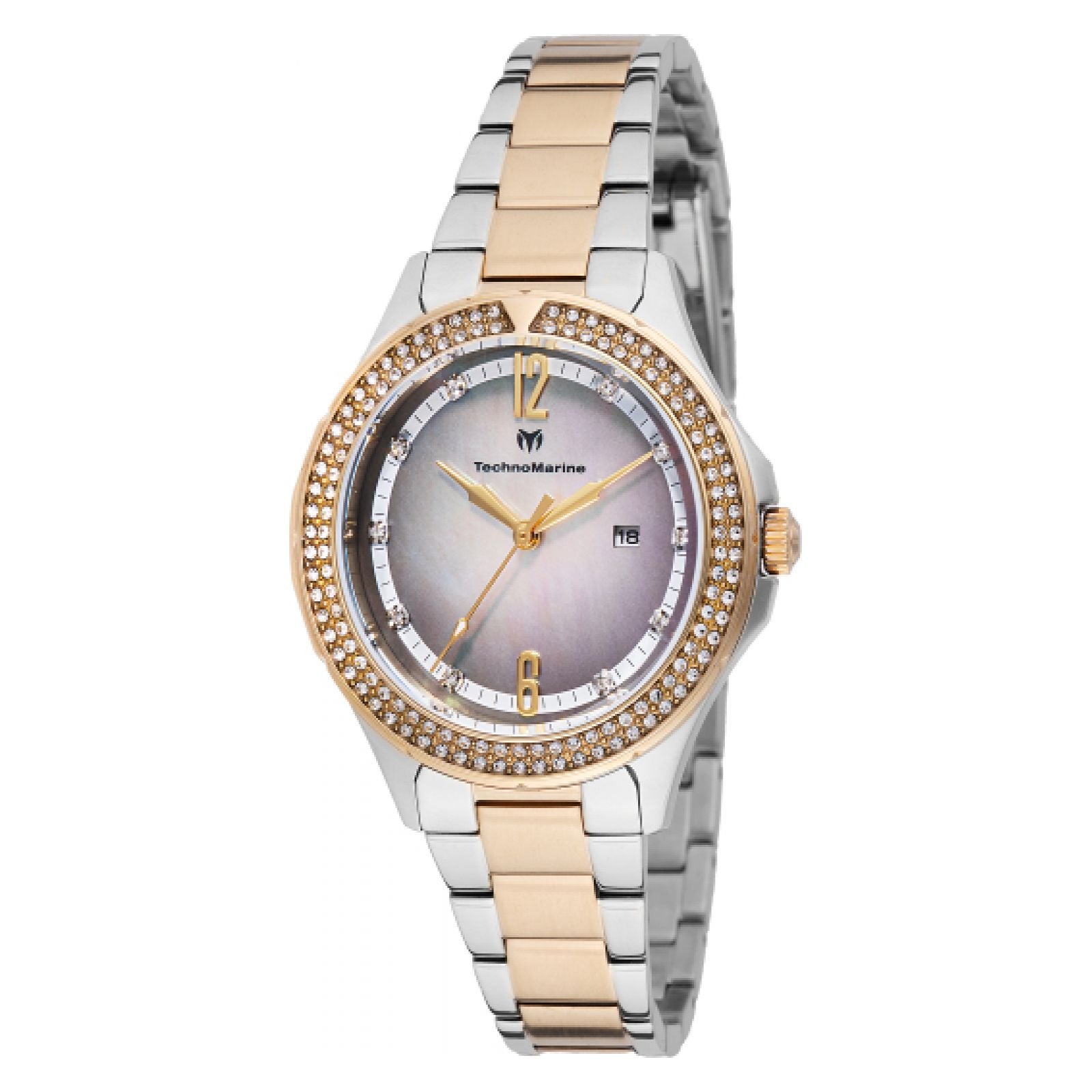 RELOJ  PARA MUJER TECHNOMARINE LUNA TM-826011 - ORO, ACERO