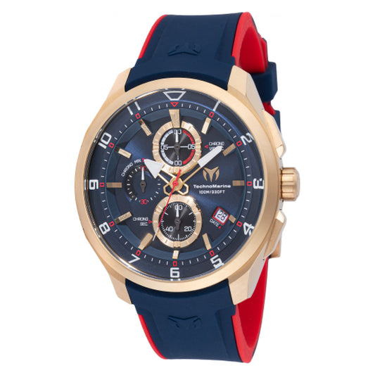 RELOJ DEPORTIVO PARA HOMBRE TECHNOMARINE OCEAN TM-318127 - AZUL MARINO, ROJO