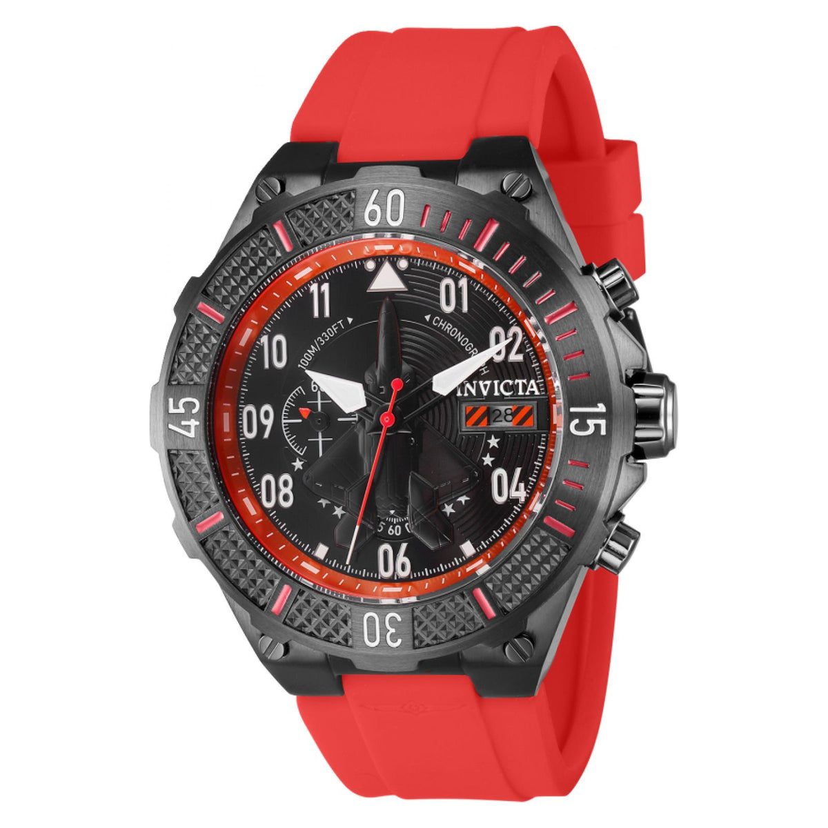 RELOJ DEPORTIVO PARA HOMBRE INVICTA AVIATOR 39897 - ROJO