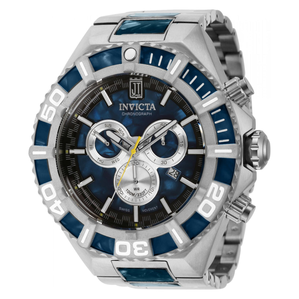 RELOJ  PARA HOMBRE INVICTA JT 40204 - BLUE, STEEL