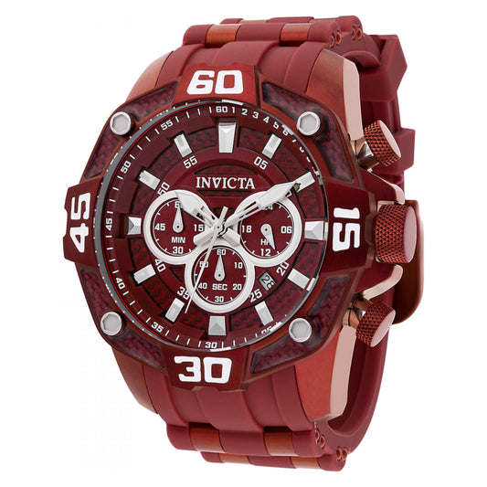 RELOJ DEPORTIVO PARA HOMBRE INVICTA PRO DIVER 40854 - BORGOÑA, ROJO