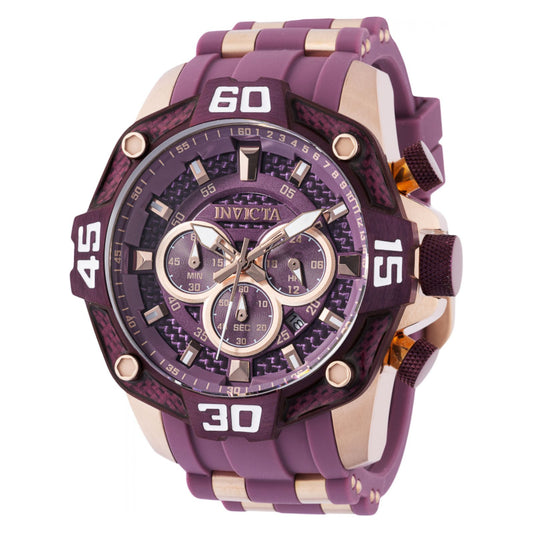 RELOJ DEPORTIVO PARA HOMBRE INVICTA PRO DIVER 40857 - PÚRPURA, ORO ROSA