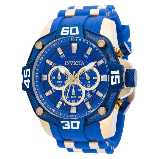 RELOJ DEPORTIVO PARA HOMBRE INVICTA PRO DIVER 40864 - AZUL, ORO