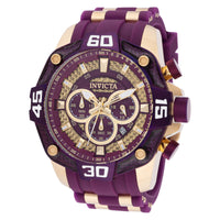 RELOJ DEPORTIVO PARA HOMBRE INVICTA PRO DIVER 40867 - PÚRPURA, DORADO