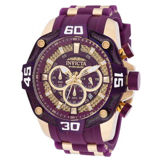 RELOJ DEPORTIVO PARA HOMBRE INVICTA PRO DIVER 40867 - PÚRPURA, DORADO