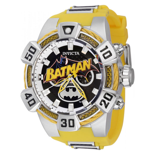 RELOJ BATMAN PARA HOMBRE INVICTA DC COMICS 41117 - AMARILLO, NEGRO