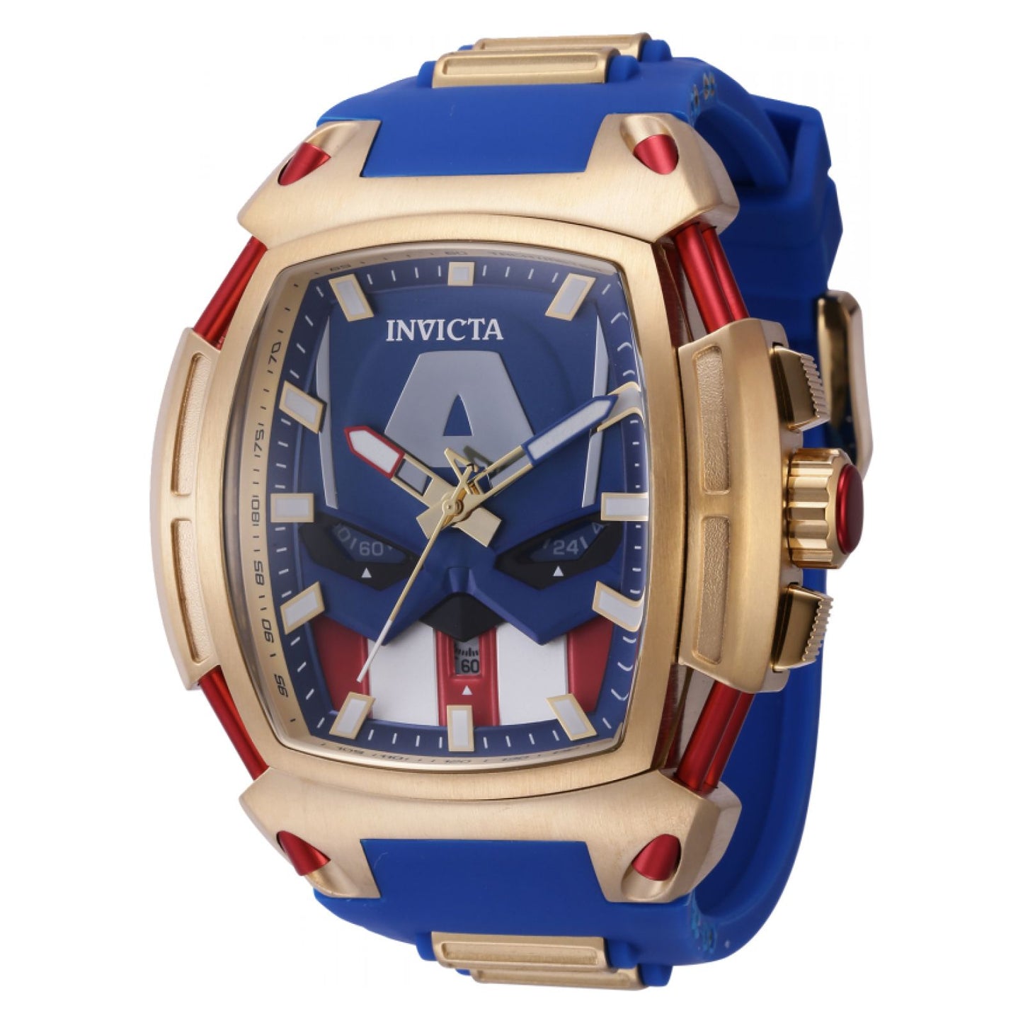 RELOJ  PARA HOMBRE INVICTA MARVEL 43619 - AZUL, ORO