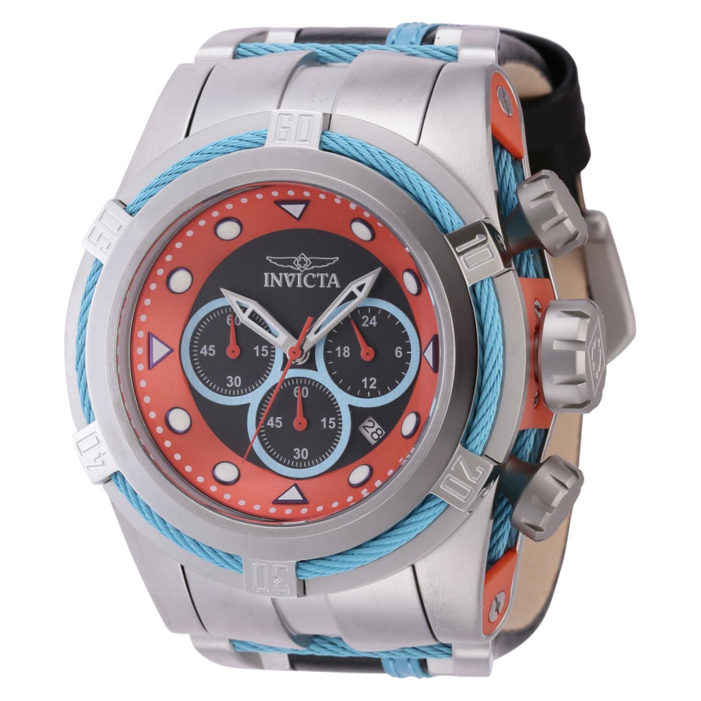 RELOJ CLÁSICO PARA HOMBRE INVICTA BOLT 43789 - PÚRPURA, AZUL, NEGRO, ACERO