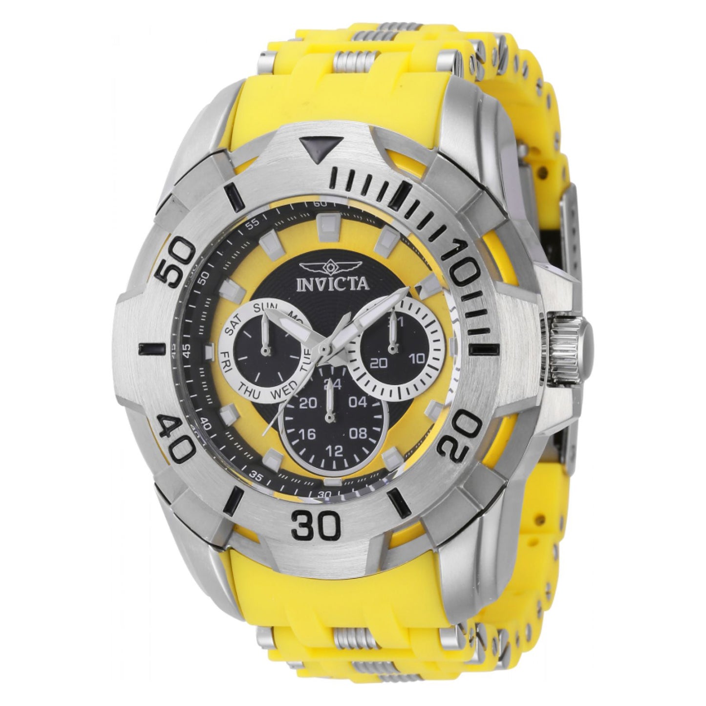 RELOJ  PARA HOMBRE INVICTA SEA SPIDER 44126 - AMARILLO, ACERO