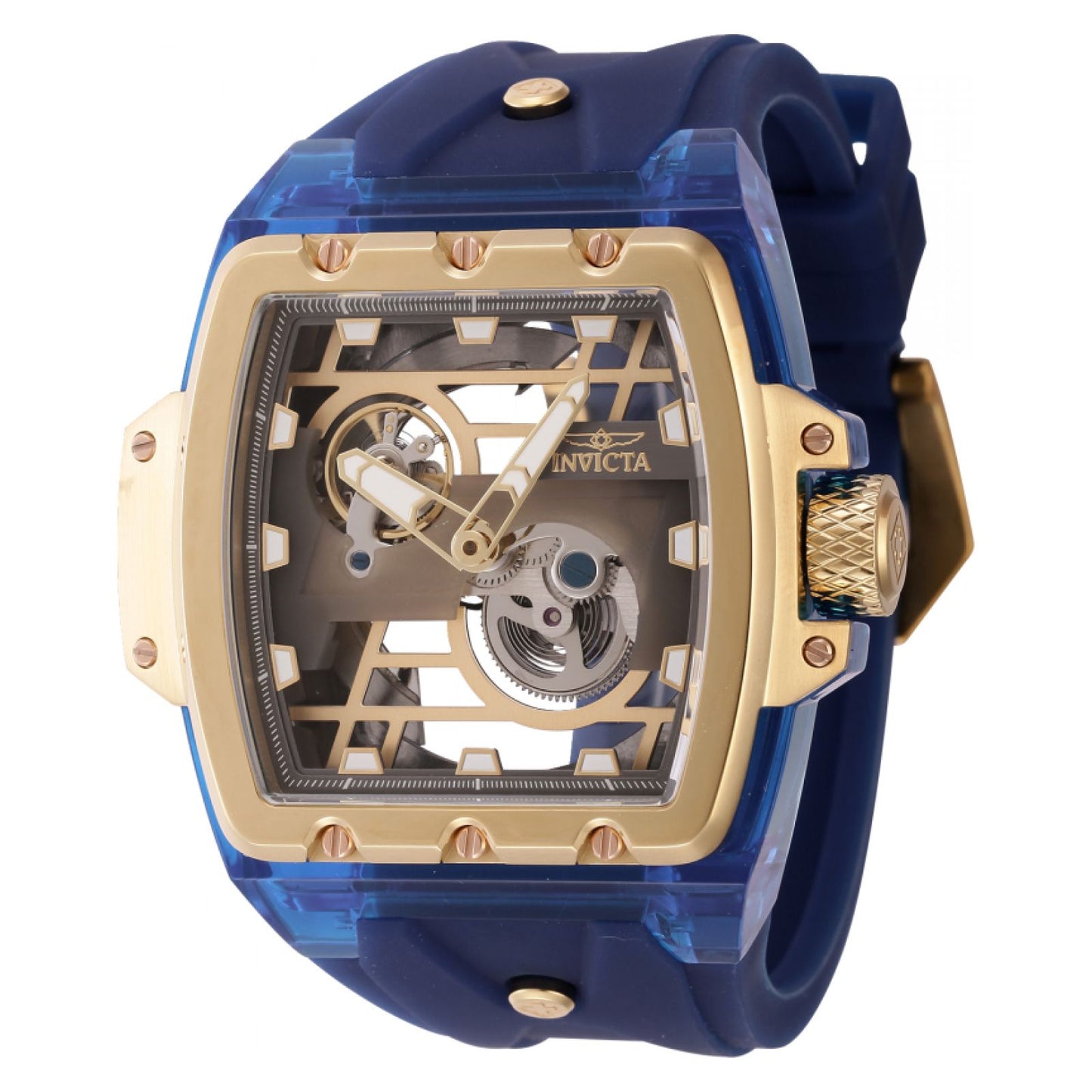 RELOJ DEPORTIVO PARA HOMBRE INVICTA ANATOMIC 44271 - AZUL, ORO