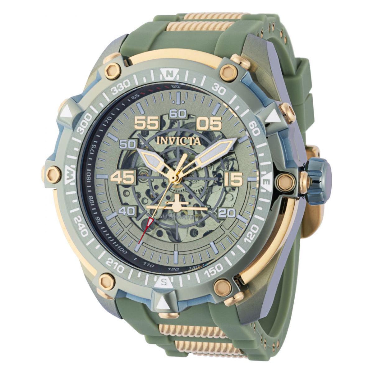 RELOJ DEPORTIVO PARA HOMBRE INVICTA AVIATOR 44655 - ORO VERDE