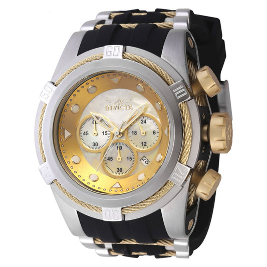 RELOJ DEPORTIVO PARA HOMBRE INVICTA BOLT 46468 - NEGRO, ORO, ACERO