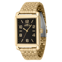 Reloj Invicta Vintage 46660 para Hombre – Acero Inoxidable Tono Oro con Dial Negro y Maquinaria Cuarzo Japonesa