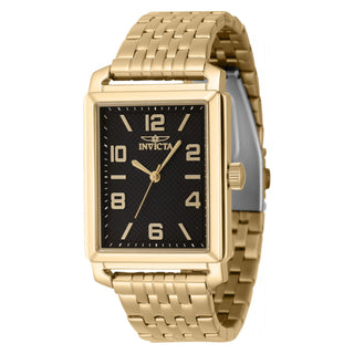 Reloj Invicta Vintage 46660 para Hombre – Acero Inoxidable Tono Oro con Dial Negro y Maquinaria Cuarzo Japonesa