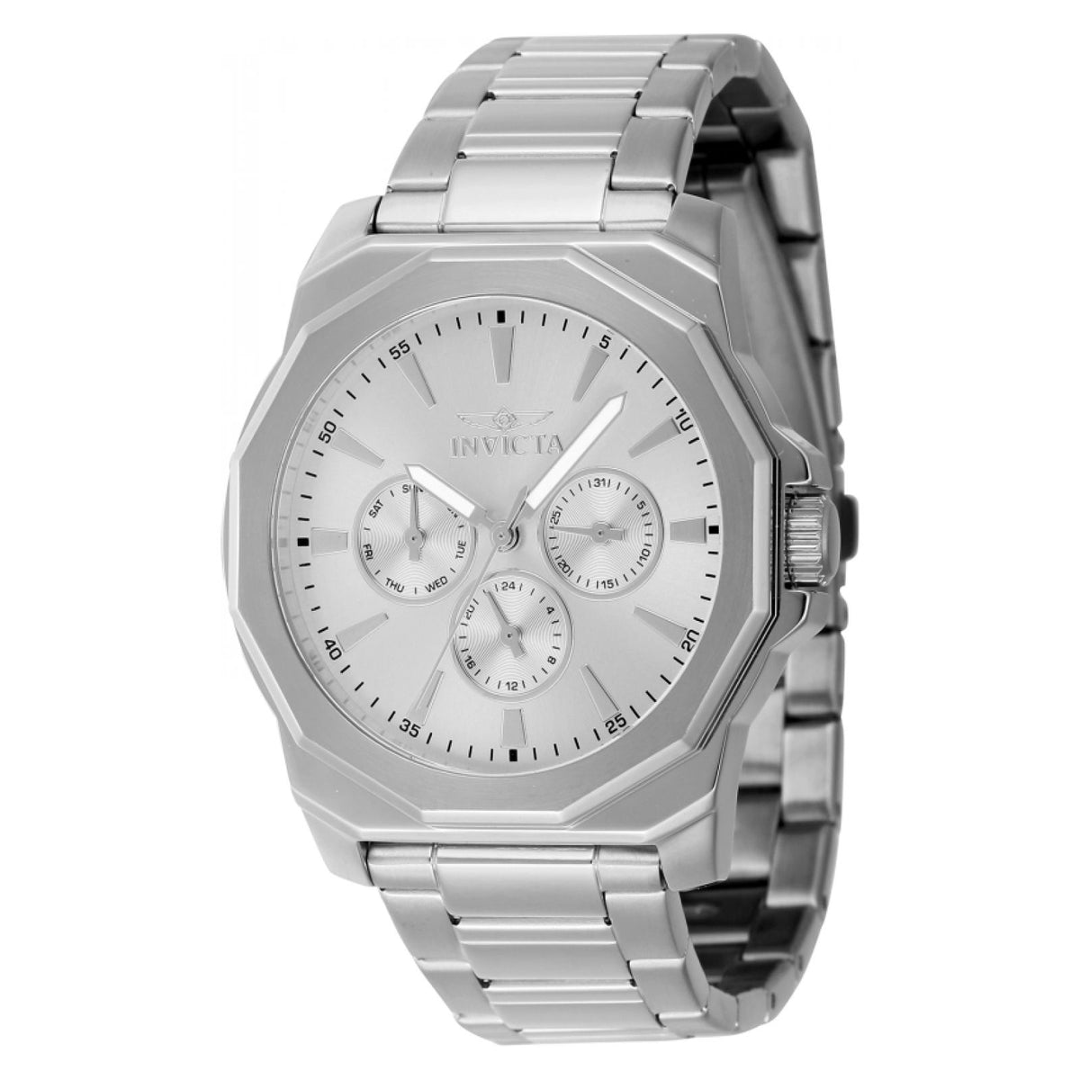 Reloj Invicta Speedway 46843 para Hombre – Acero Inoxidable con Dial Plata y Maquinaria Cuarzo Japonesa