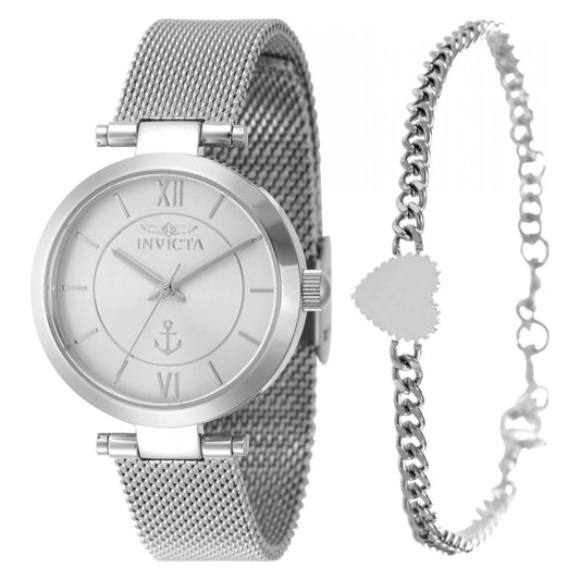 RELOJ  PARA MUJER INVICTA OCEAN VOYAGE 47264 - ACERO