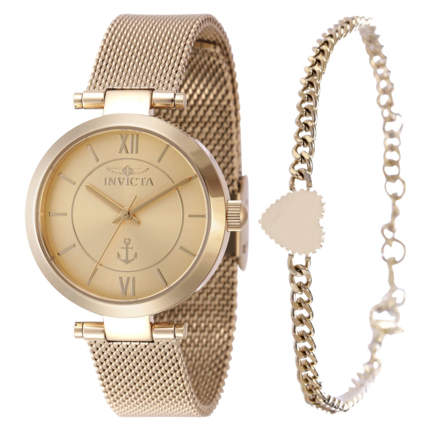 RELOJ  PARA MUJER INVICTA OCEAN VOYAGE 47265 - ORO