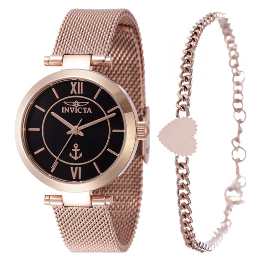 RELOJ  PARA MUJER INVICTA OCEAN VOYAGE 47266 - ORO ROSA