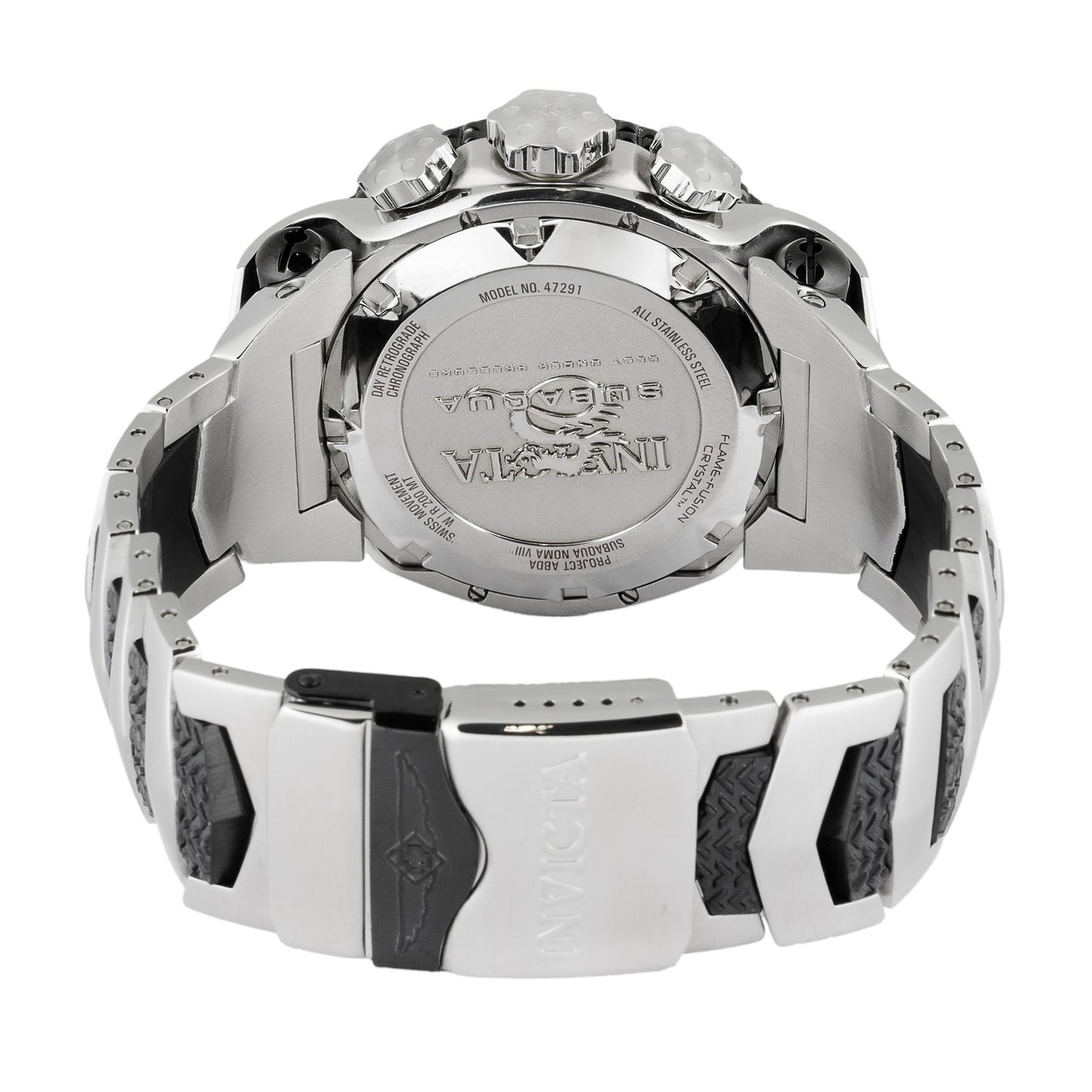 RELOJ  PARA HOMBRE INVICTA SUBAQUA 47291 - NEGRO, ACERO