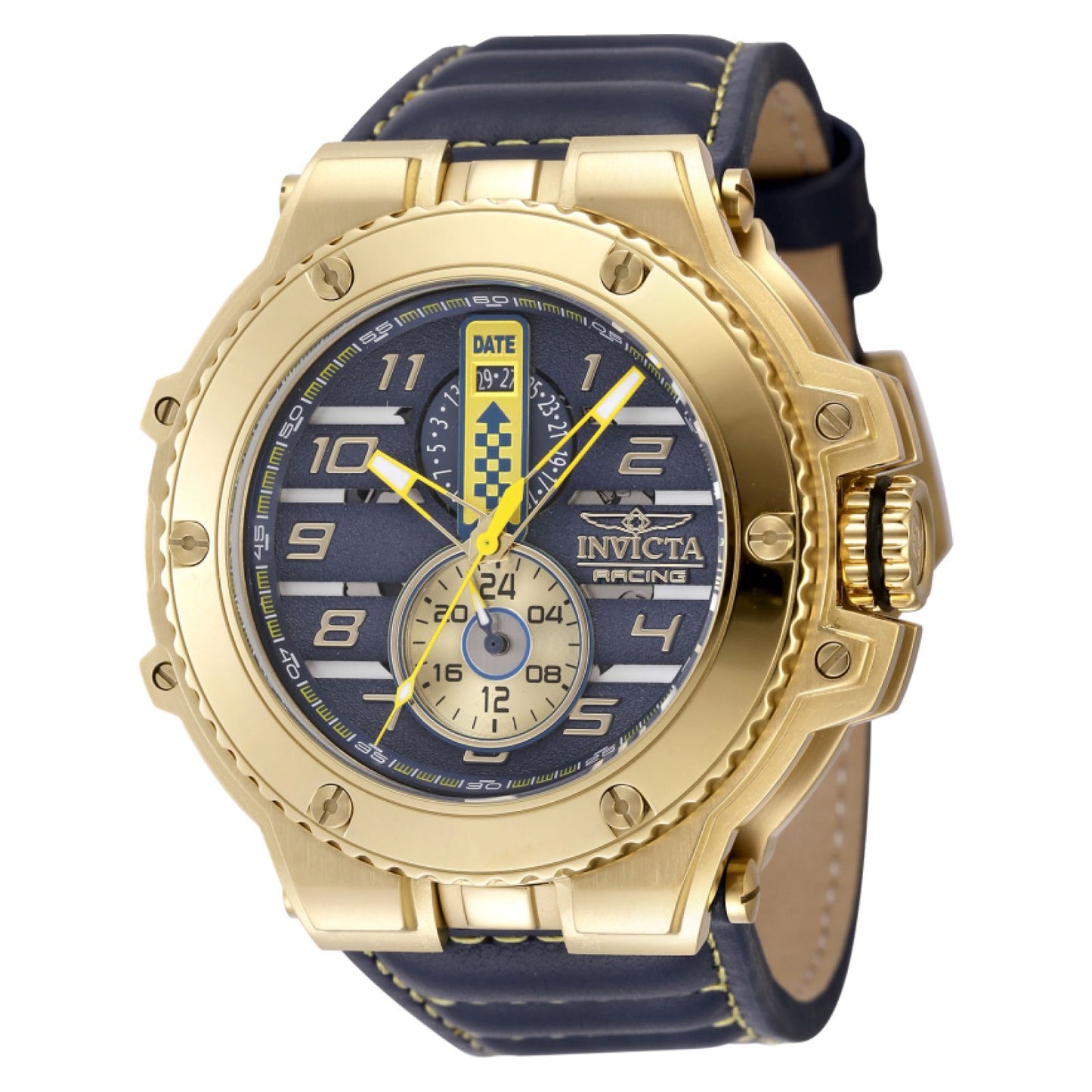 RELOJ CLÁSICO PARA HOMBRE INVICTA INVICTA RACING 47379 - AMARILLO, AZUL