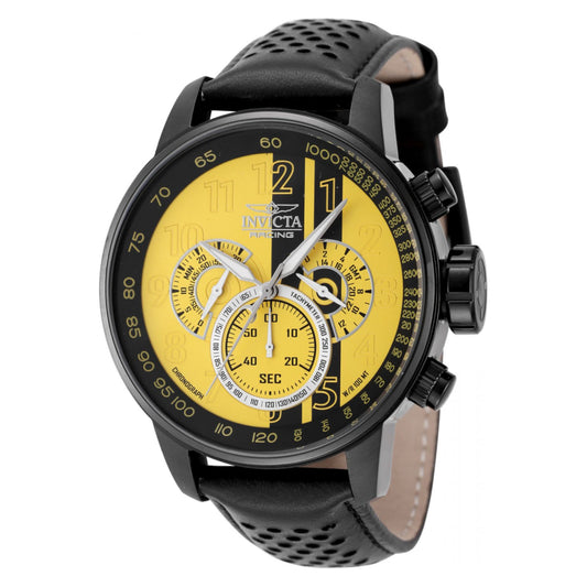 RELOJ CLÁSICO PARA HOMBRE INVICTA INVICTA RACING 48178 - AMARILLO, MARRÓN, NEGRO