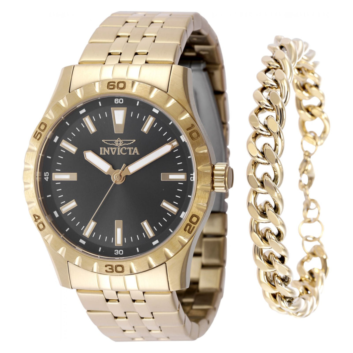 Reloj Clásico para Hombre Invicta Specialty 48284 en Acero Inoxidable Tono Oro – Maquinaria Cuarzo Japonesa