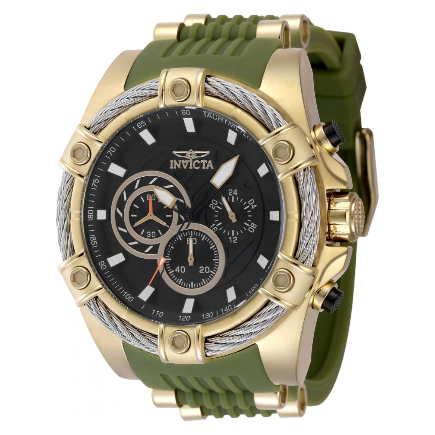 RELOJ DEPORTIVO PARA HOMBRE INVICTA BOLT 48385 - VERDE, DORADO
