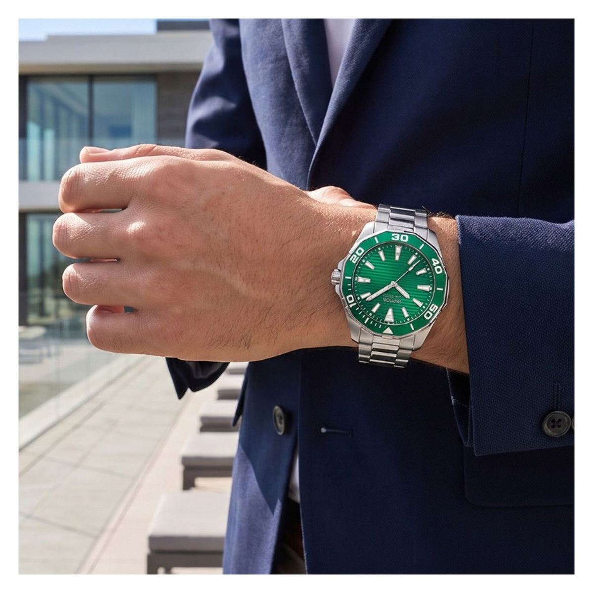 Reloj Invicta Pro Diver 69244 para Hombre – Caja de 46 mm en Acero Inoxidable con Dial Verde de Cobre, Cristal Flame Fusion y Maquinaria Cuarzo