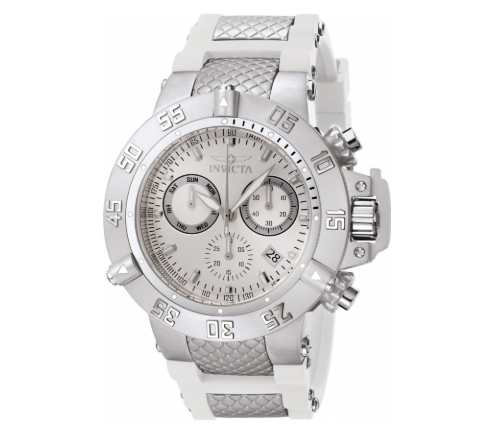 RELOJ DEPORTIVO PARA HOMBRE INVICTA SUBAQUA 1384 - BLANCO, ACERO