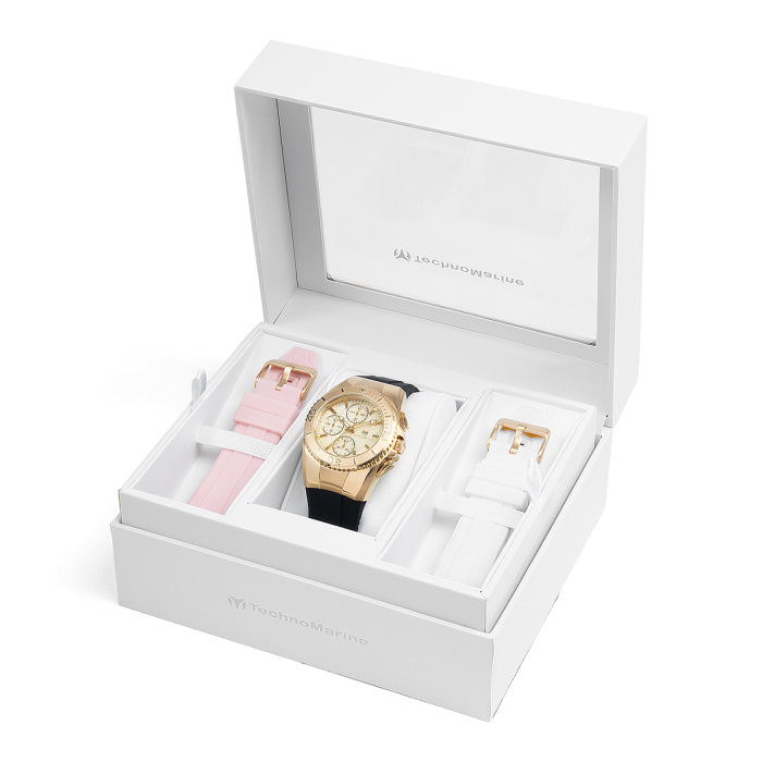 RELOJ PARA MUJER TECHNOMARINE CRUISE TM-124035 - NEGRO, BLANCO, ROSA